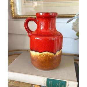 Scheurich Fat Lava W Germany 414-16  Vase Jug Pitcher Stoneware Pottery